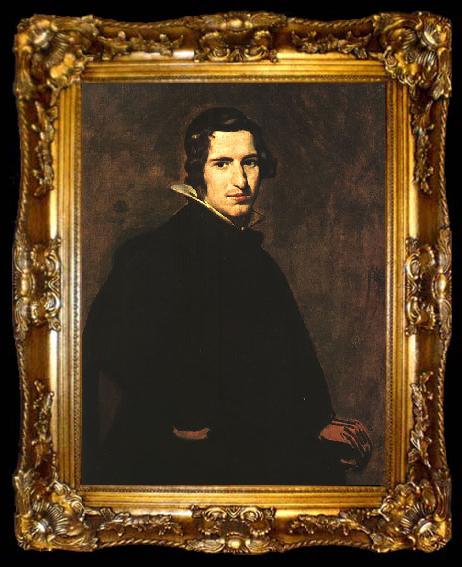 framed  VELAZQUEZ, Diego Rodriguez de Silva y Portrait of a Young Man ert, ta009-2